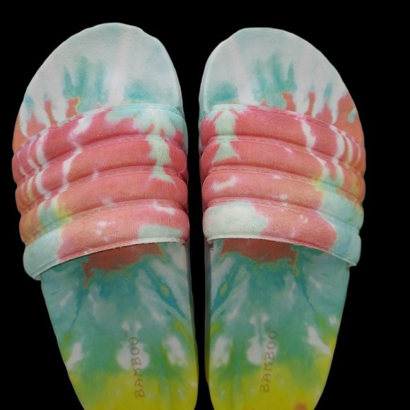 Bamboo Tie Dye Slide Sandal Women's Size 6 - Picture 2 of 7